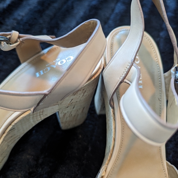 EUC Coach Platform Heels April size 9.5 Beechwood - Picture 3 of 8